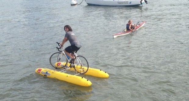 Judah Schiller crossed bay in about 45 minutes