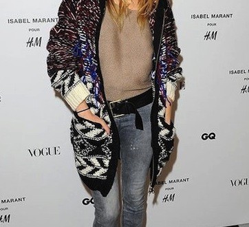 Sienna miller : Isabel Marant For H&M Lands (Photo)