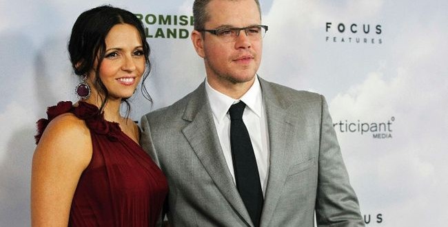 Actor Matt Damon and Luciana Bozán Barroso mix Christmas traditions