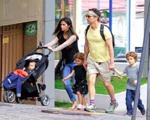 Actor Matthew McConaughey's Festive Family Outing