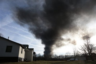 Area evacuated near fire on Tenn. Superfund site