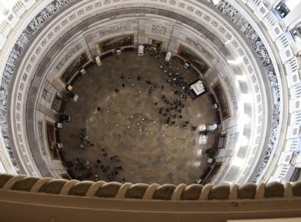 Capitol's dome restoration project begins