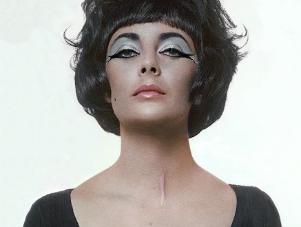 Elizabeth Taylor and her tracheotomy scar