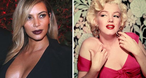 Star Kim Kardashian similar to Marilyn Monroe?