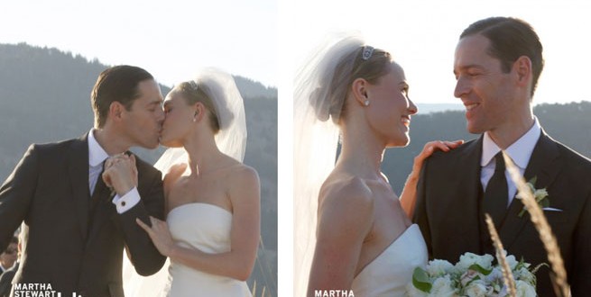 kate bosworth wore an oscar de la renta wedding dress