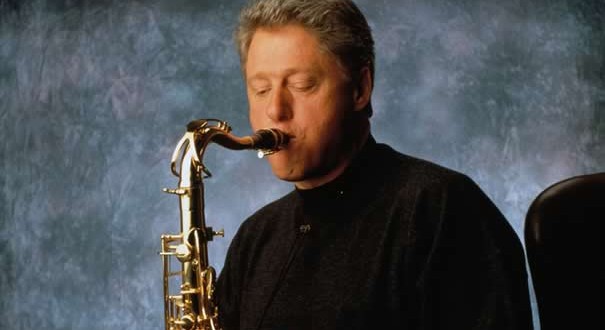 Bill Clinton Playing Saxophone