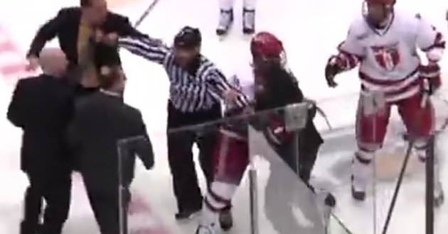 Hockey Teams Brawl : Union suspends coaches 2 games