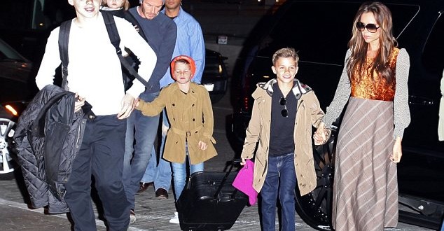 David and Victoria Beckham : Boys’ Night in London