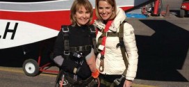 Gabby Giffords Skydives to Celebrate Life