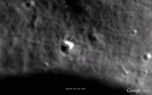 Mysterious triangle Spotted on Moon by Google