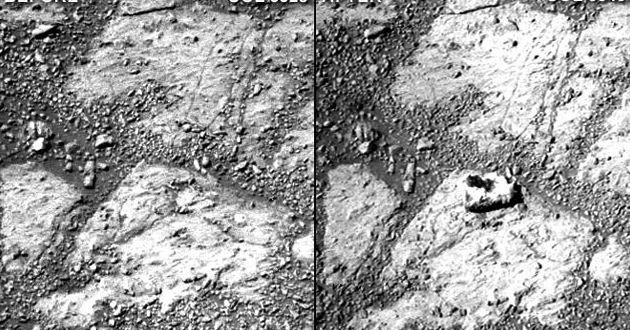 Mystery Mars Rock Appears Near Opportunity Rover