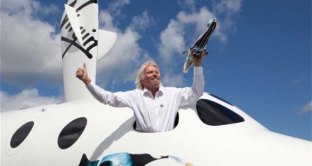 One first-class ticket flights to outer space : $200000 on richard Branson’s Virgin Galactic