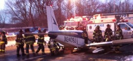 Small plane lands on Major Deegan Expressway