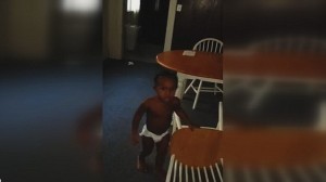Swearing toddler taken into protective custody
