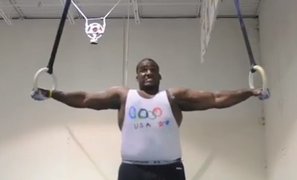 Unusual hobbies of the famous : Anthony adams gymnastics (VIDEO)