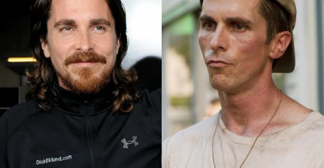 Actor Christian Bale lost 63 pounds for The Machinist