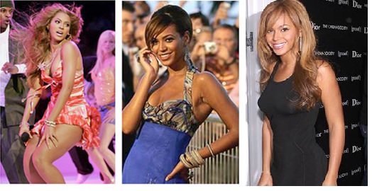 Singer Beyonce lost 20 pounds for dreamgirls