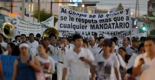 Mexicans rally for drug lord