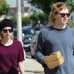 Actress Emma Roberts and Evan Peters Take Care of the Car
