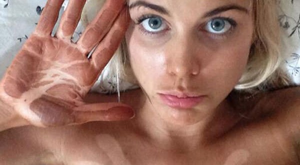 Ashley James suffers major fake tan fail