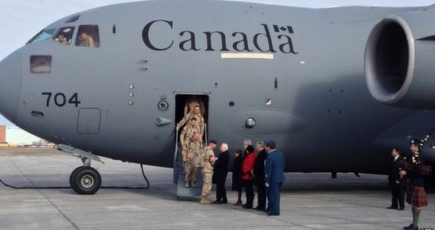 Canadian Soldiers return from Afghan mission