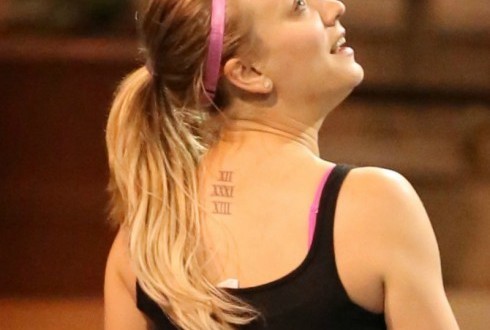 Kaley Cuoco-Sweeting Shares New Tattoo in tennis match