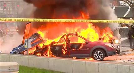 TV news helicopter crashes in Seattle