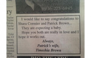 Timeshia Brown newspaper ad : Revenge, Texas Style