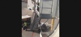 Air Canada luggage toss caught on camera