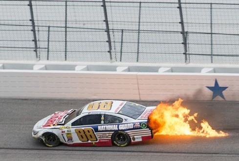 Earnhardt Jr. Out Of Texas Race After Fiery Crash