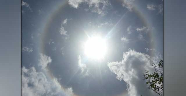 Giant ring appears around the sun (Video)