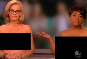 Jenny McCarthy and Sherri Shepherd get naked on 'The View'