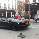 Lamborghini Aventador Goes Airborne In London Crash