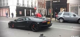 Lamborghini Aventador Goes Airborne In London Crash