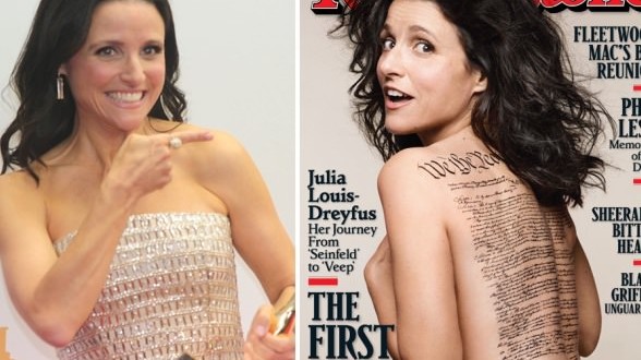 Louis-Dreyfus’ Constitution tattoo contains a mistake