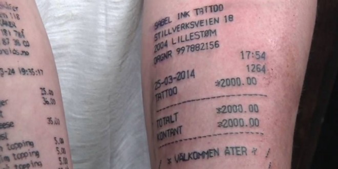 McDonald’s Receipt Tattoo: Teen Gets Another