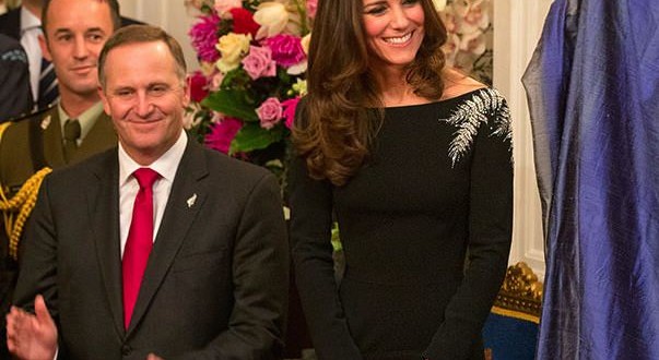 Duchess Kate dazzles on her first night out Down Under in Jenny Packham black gown