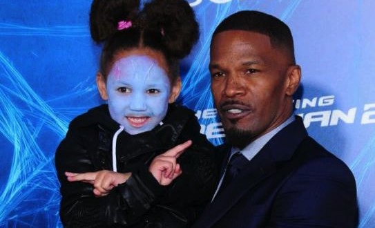 Jamie Foxx’s Daughter Annalise bishop Dresses As Electro For New York Premiere