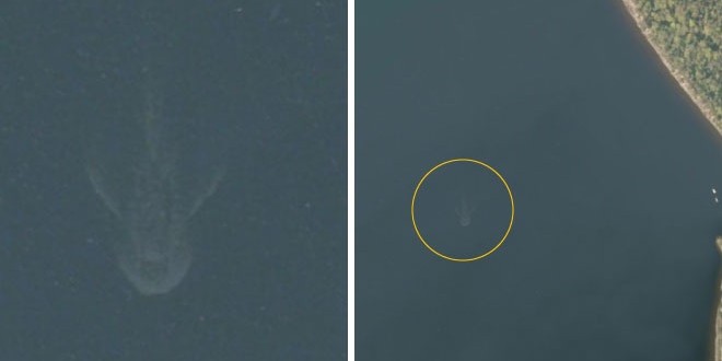 Loch Ness Monster on Apple maps?