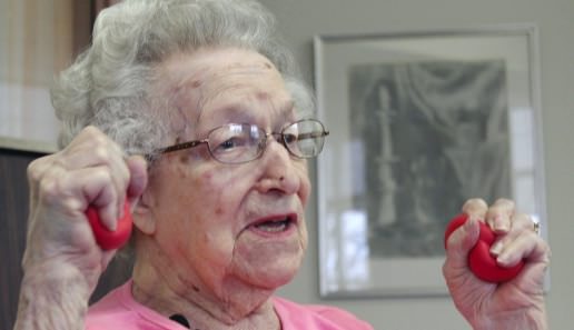Aging America : Fitness instructor, 98, exudes joy, enthusiasm