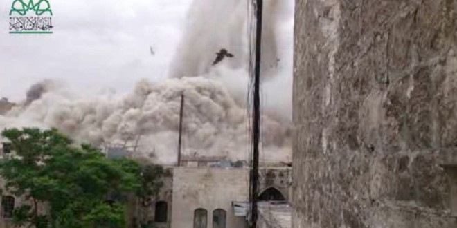 Explosion levels hotel in Syria