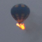 Hot air balloon crashes after catching fire