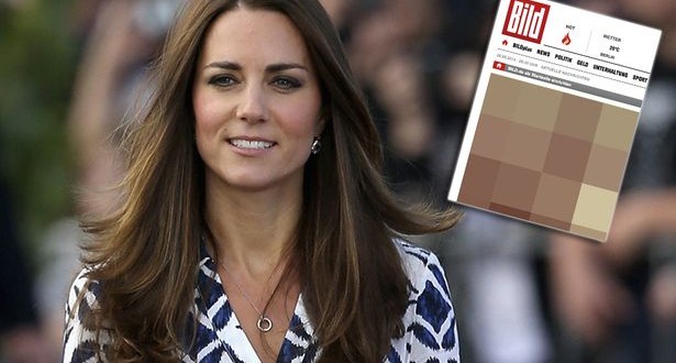 Kate Middleton in Bild: Bare Bottom revealed in German Newspaper