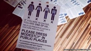 Qatar urges scantily clad Visitors to cover up