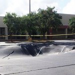 Sinkhole closes parking lot near Legoland in Florida
