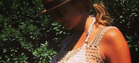 Stacy Keibler Shows Off Baby Bump In A Bikini