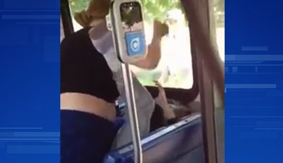 Surrey woman arrested after bizarre bus assault