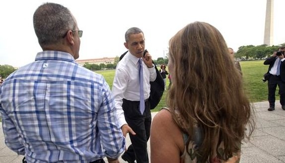 'The Bear Is Loose' : Barack Obama Goes out and About