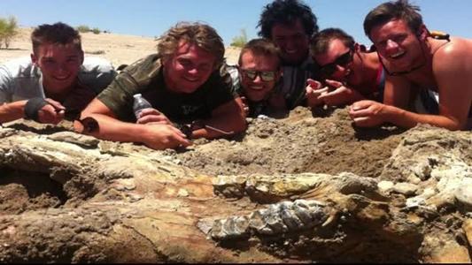 Bachelor party finds rare mastodon fossil