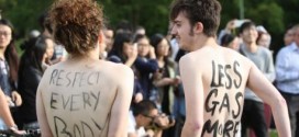 Bike Ride: Naked bicycle riders stage protest in Portland